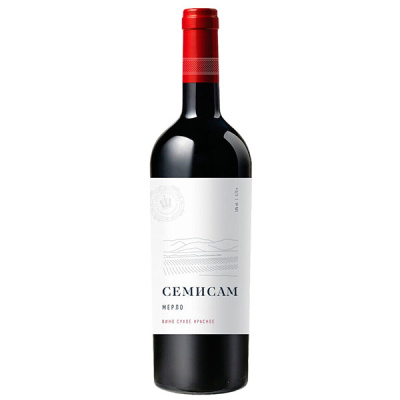 Вино Красное Сухое Semisam Merlot Reserve Kuban Anapa 2018 0,75 л фото