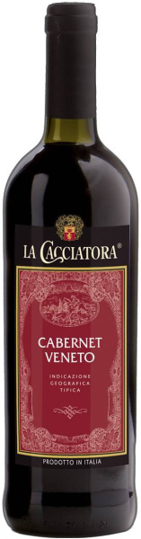 Вино Красное Сухое La Cacciatora Cabernet 0,75 л фото