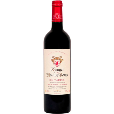 Вино Красное Сухое l'Ecuyer du Moulin Rouge Haut-Medoc 2020 0,75 л фото