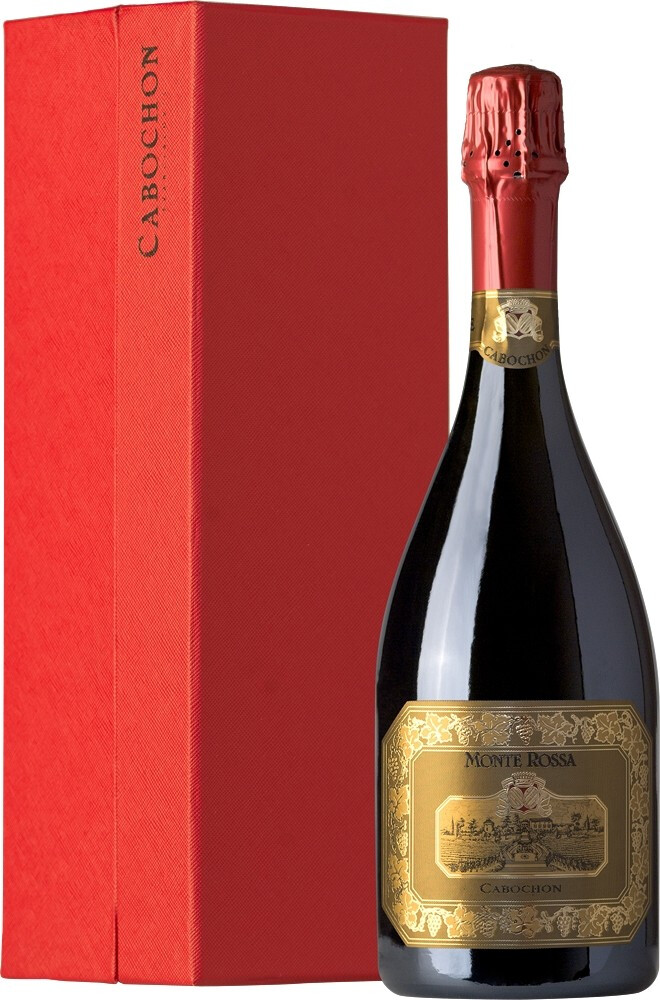 Вино игристое Monte Rossa Cabochon Brut Franciacorta in gift box 0,75 л фото