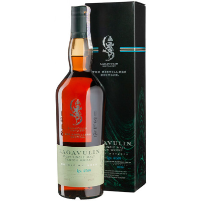 Виски Lagavulin Distiller's Edition Double Matured Single Malt Islay 2006 in gift box 0,7 л фото