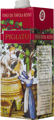 Вино Красное Сухое Pigiato Rosso Sec Pet-Pak 2022 1 л фото