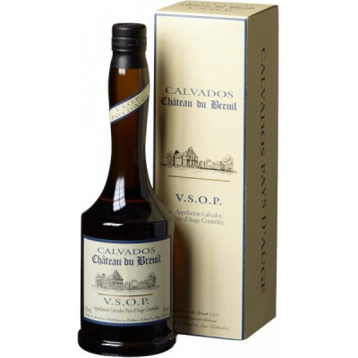 Кальвадос Chateau du Breuil VSOP Pays d'Auge in gift box 0,7 л фото