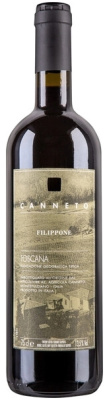 Вино Красное Сухое Canneto Filippone Toscana 2018 0,75 л фото