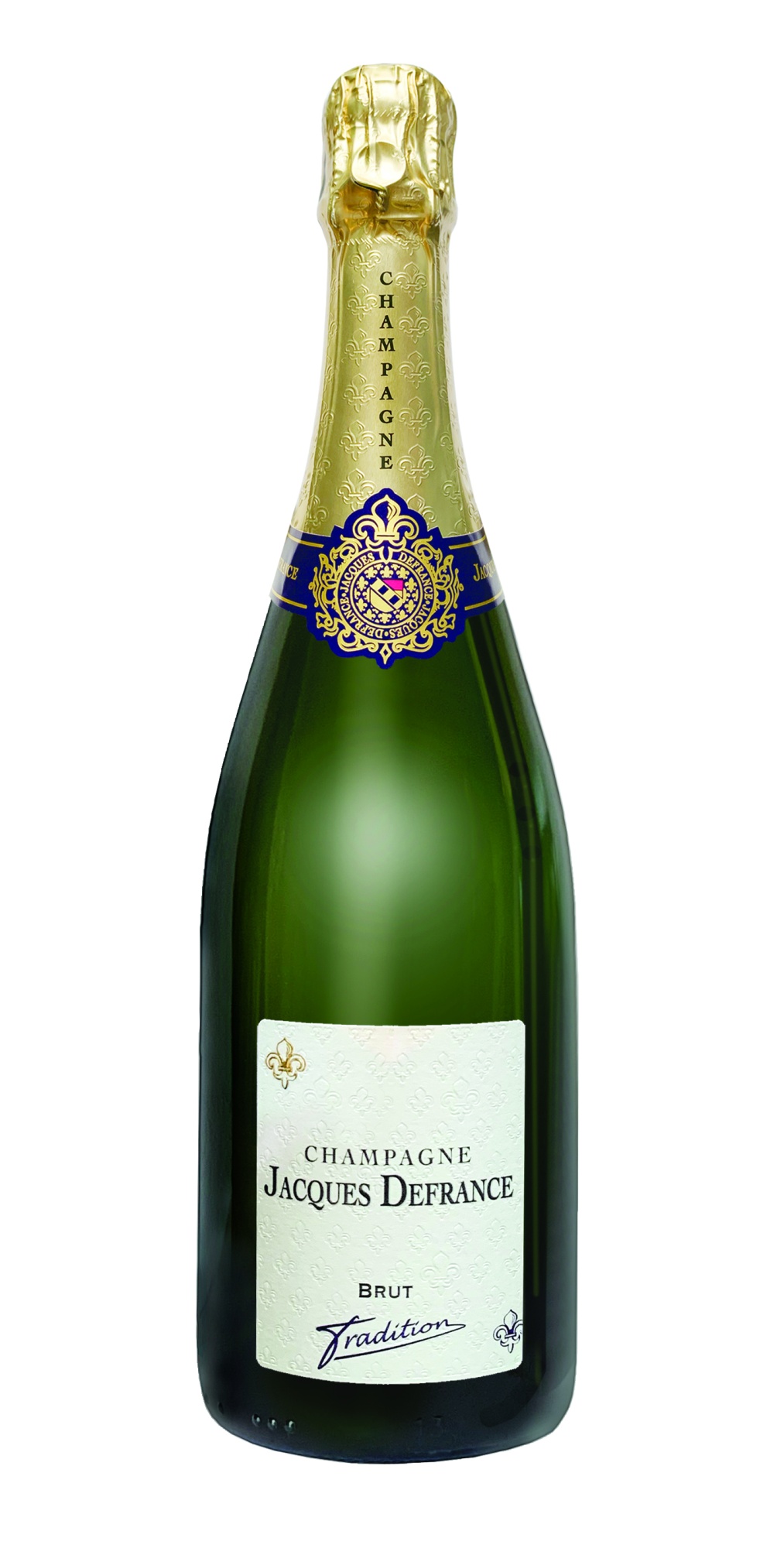 Вино игристое Белое Брют Jacques Defrance Brut Tradition Champagne 2021 1,5 л фото
