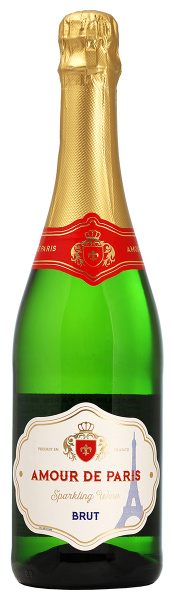 Вино игристое Белое Брют Amour de Paris Brut 2021 0,75 л фото