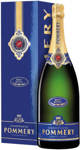 Вино игристое Белое Брют Pommery Royal Brut Champagne in gift box 1,5 л фото