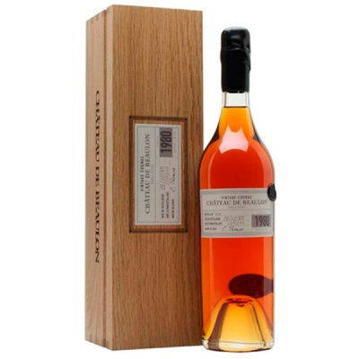 Коньяк Chateau de Beaulon in wooden box 1980 0,70 л фото