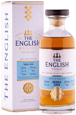 Виски English Gently Smoked Double Cask Single Malt in gift box 0,7 л фото
