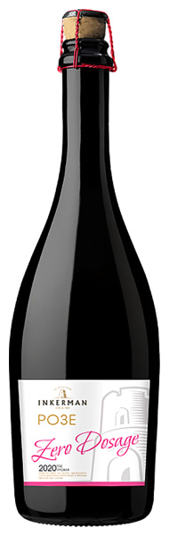 Вино игристое Розовое Экстра Брют Inkerman Rose Zero Dosage 2021 0,75 л фото