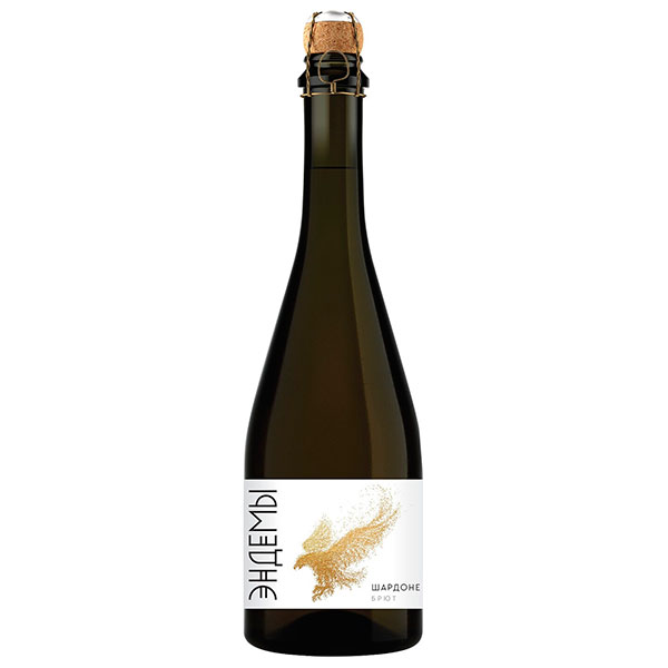 Вино игристое Белое Брют Ehndemy Chardonnay Brut 2021 0,75 л фото