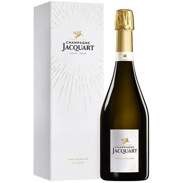 Шампанское Белое Брют Jacquart Blanc de Blancs Millesime Champagne in gift box 2015 0,75 л фото