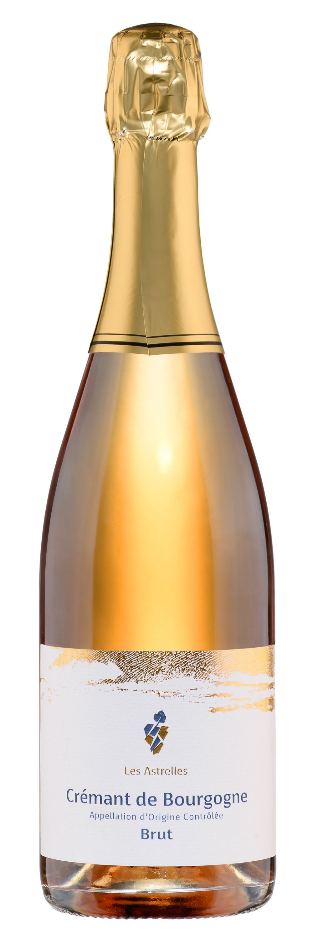 Вино игристое Розовое Брют Domaine Les Astrelles Cremant De Bourgogne Brut Rose 2022 0,75 л фото