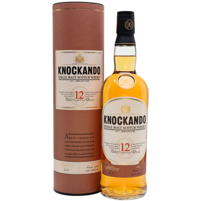 Виски Knockando 12 Years Old Single Malt Speyside in tube 0,70 л фото