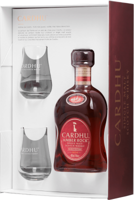 Виски Cardhu Amber Rock Single Malt Speyside with 2 glasses in gift box 0,7 л фото