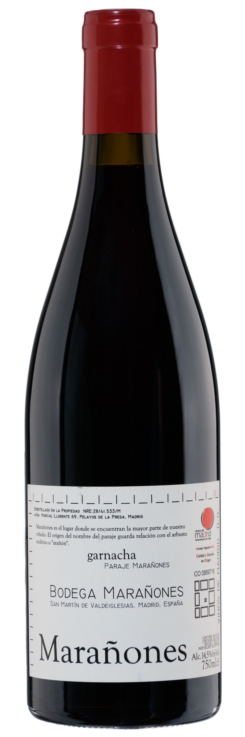 Вино Красное Сухое Bodega Maranones Maranones 2022 0,75 л фото