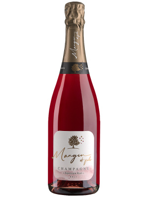 Вино игристое Розовое Экстра Брют Mangin et Fils Expression Rose Champagne 2021 0,75 л фото