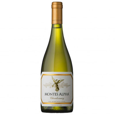 Вино Белое Сухое Montes Alpha Chardonnay Aconcagua Costa 2017 0,75 л фото