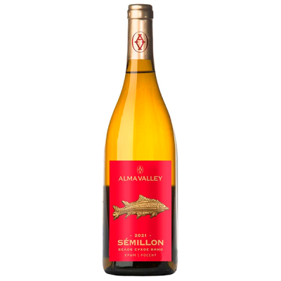 Вино Белое Сухое Alma Valley Semillon Crimea 2021 0,75 л фото