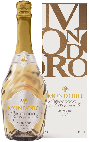 Вино игристое Mondoro Prosecco Millesimato in gift box 0,75 л фото