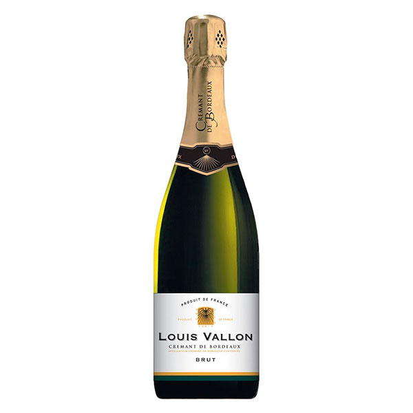 Вино игристое Белое Брют Louis Vallon Cremant de Bordeaux Brut 0,75 л фото