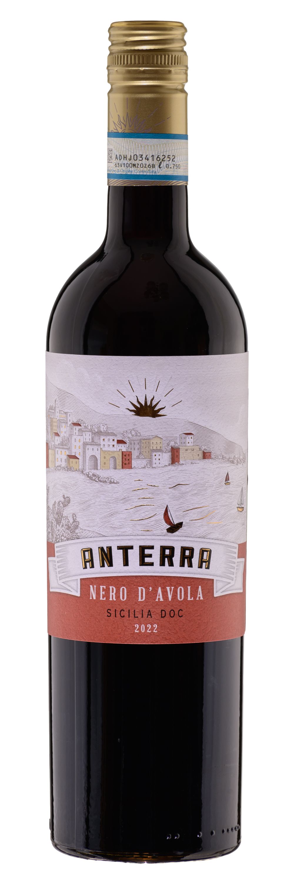 Вино Красное Полусухое Anterra Nero d'Avola 2022 0,75 л фото