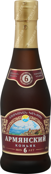 Бренди Веди-Алко Армянский 6 Лет 40% 0,25 л фото