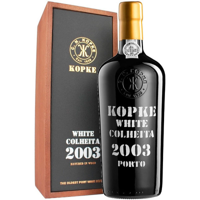 Портвейн Kopke Colheita White in wooden box 2003 0,75 л фото