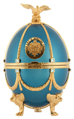 Водка Imperial Collection Faberge Egg Turquoise in velvet box 0,7 л фото