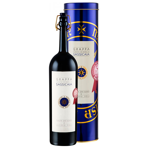 vinoteki Граппа Poli Sassicaia in tube 2018 0,50 л