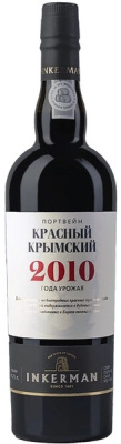 Вино креплёное Красное Inkerman Port Red Krymskiy 2010 0,75 л фото