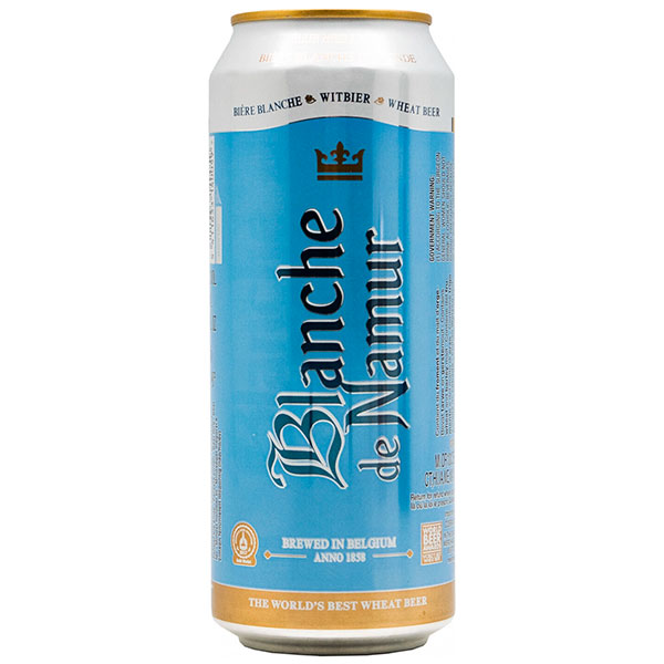 Пиво Светлое Blanche de Namur in can 0,5 л фото