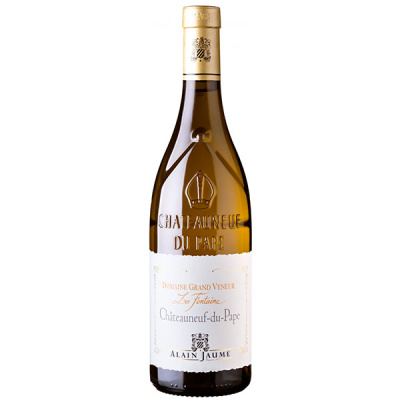 Вино Белое Сухое Alain Jaume & Fils Domaine Grand Veneur La Fontaine Chateauneuf-du-Pape 2020 0,75 л фото