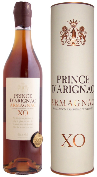 Арманьяк Prince D'Arignac Armagnac XO in tube 2020 0,7 л фото