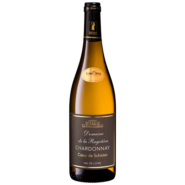 Вино Белое Сухое Domaine de la Ragotiere Chardonnay Coeur de Schistes Val de Loire 2022 0,75 л фото