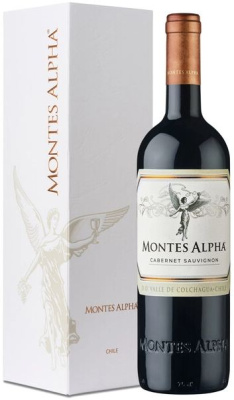 Вино Красное Сухое Montes Alpha Cabernet Sauvignon Colchagua Valley in gift box 2022 0,75 л фото