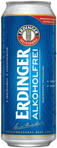 Пиво Erdinger Weissbier Alkoholfrei in can 0,5 0,5 л фото