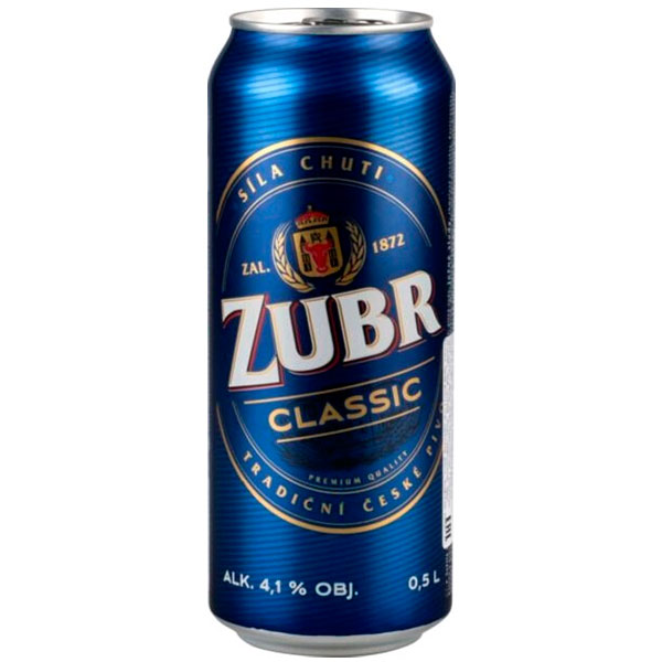 Пиво Zubr Classic in can 0,5 л фото
