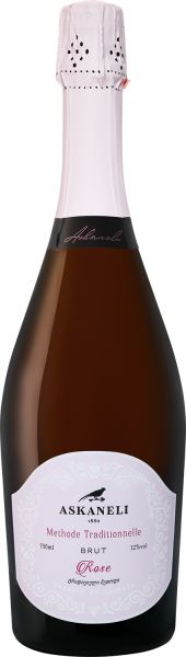 Вино игристое Розовое Брют Askaneli Rose Brut 0,75 л фото