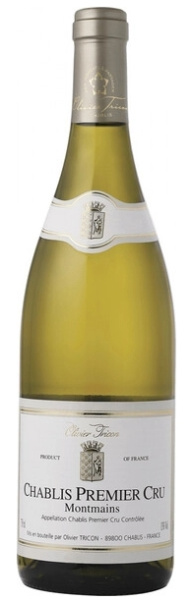 Вино Белое Сухое Olivier Tricon Chablis Premier Cru Montmains 2021 0,75 л фото
