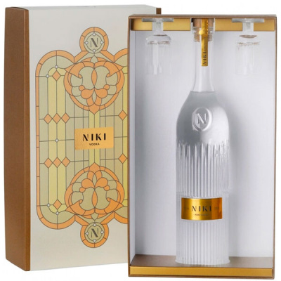 Водка Niki Pure with 2 glasses in gift box 0,7 л фото