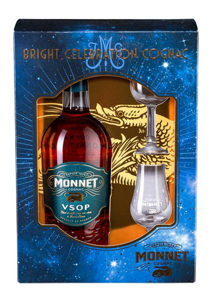 Коньяк Monnet VSOP with 2 glasses in gift box 2019 0,7 л фото