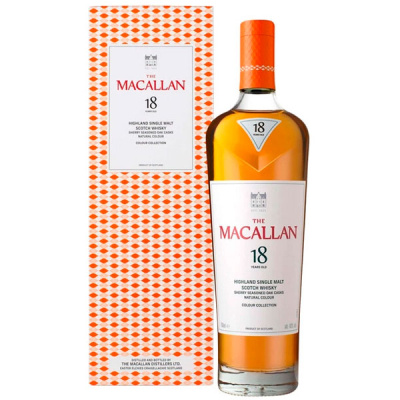 Виски Macallan Colour Collection 18 Years Old Single Malt Speyside in gift box 0,7 л фото