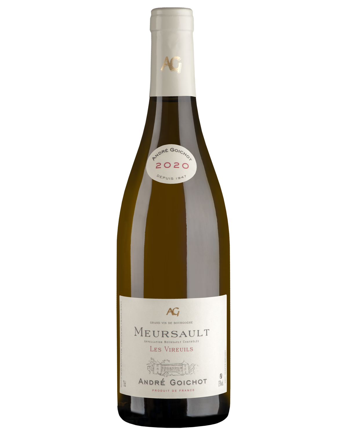 Вино Белое Сухое Andre Goichot Meursault Les Vireuils 2022 0,75 л фото