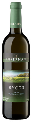 Вино Инкерман Буссо Молодая Коллекция 2022 белое полусладкое 13% 0,7 л фото