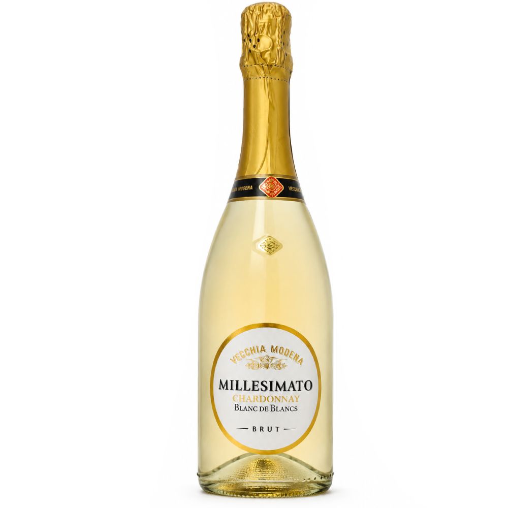 Вино игристое Белое Брют Vecchia Modena Millesimato Blanc de Blancs Brut 2025 0,75 л фото