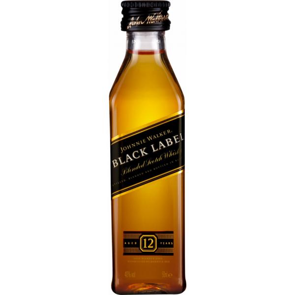 Виски Johnnie Walker Black Label 12 Year Old 0,05 л фото