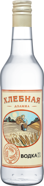 Водка Хлебная Долина 40% 0,5 л фото
