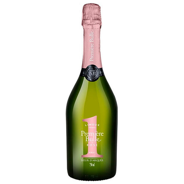 Вино игристое Розовое Сухое Sieur d'Arques Premiere Bulle Rose Limoux Brut 0,75 л фото