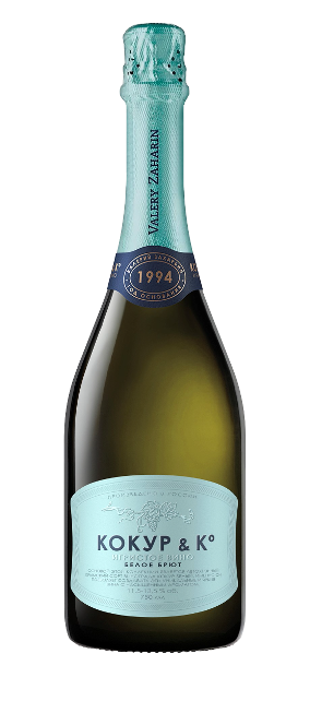 Вино игристое Белое Брют Valery Zaharin Kokur & K Brut 2024 0,75 л фото
